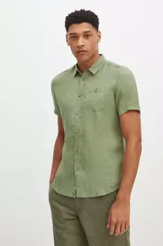 Льняная рубашка Medicine, зеленый