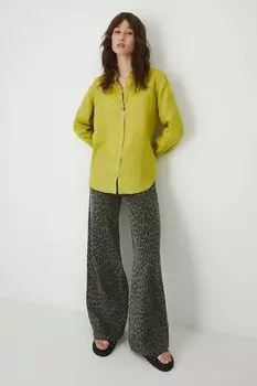 Льняная рубашка Medicine, зеленый