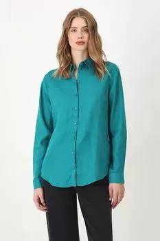 Льняная рубашка Medicine, зеленый