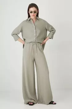 Льняная рубашка Medicine, зеленый