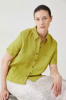 Льняная рубашка Medicine, зеленый