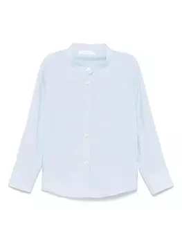 Льняная рубашка Miss Grant Kids, синий