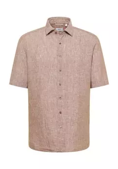 Льняная рубашка MODERN FIT ETERNA, цвет Caramell