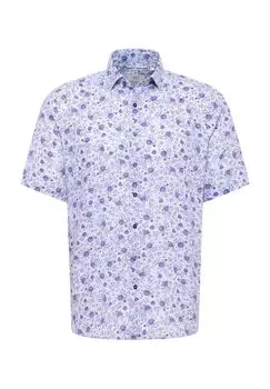 Льняная рубашка MODERN FIT ETERNA, синий