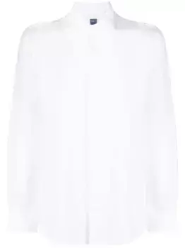 Льняная рубашка на пуговицах Fedeli, белый