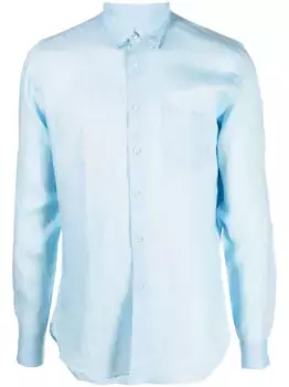 Льняная рубашка на пуговицах PENINSULA SWIMWEAR, синий