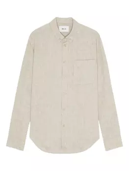 Льняная рубашка NN07, нейтральный