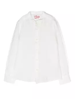 Льняная рубашка Pati MC2 Saint Barth Kids, белый