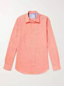 Льняная рубашка PAUL SMITH, апельсиновый