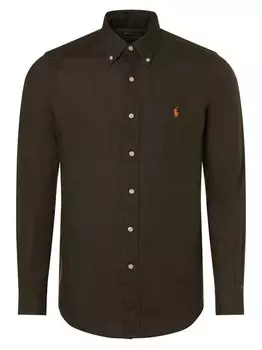 Льняная рубашка по индивидуальному заказу Polo Ralph Lauren, серый