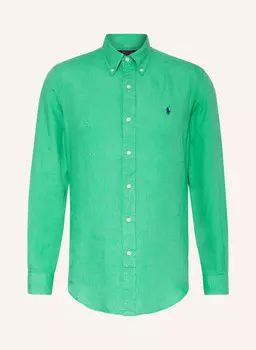 Льняная рубашка по индивидуальному заказу POLO RALPH LAUREN, зеленый