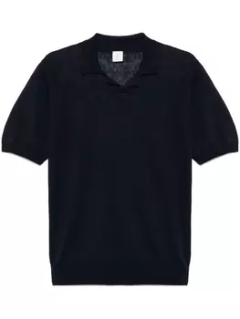 Льняная рубашка поло Eleventy, синий