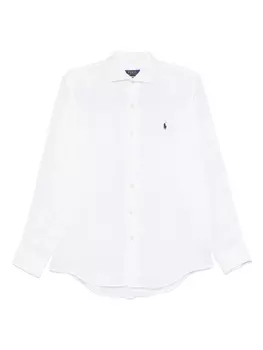 Льняная рубашка Polo Ralph Lauren, белый