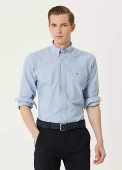 Льняная рубашка Polo Ralph Lauren, черный