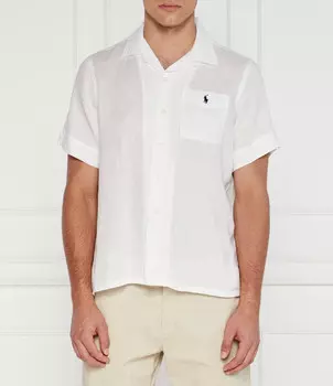 Льняная рубашка POLO RALPH LAUREN CLADY Classic fit, белый