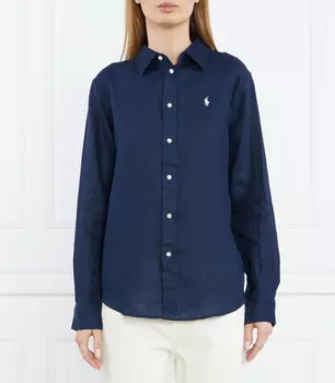 Льняная рубашка POLO RALPH LAUREN Regular Fit, темно-синий