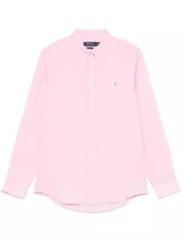 Льняная рубашка Polo Ralph Lauren, розовый