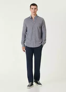 Льняная рубашка Polo Ralph Lauren, синий
