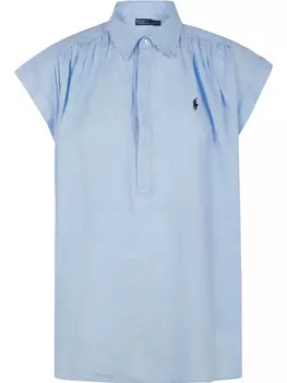 Льняная рубашка Polo Ralph Lauren, синий