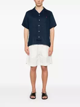 Льняная рубашка Polo Ralph Lauren, синий