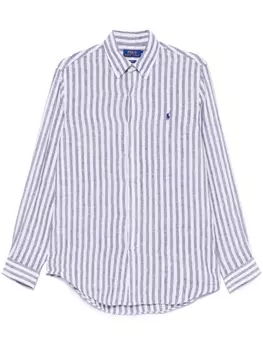 Льняная рубашка Polo Ralph Lauren, синий