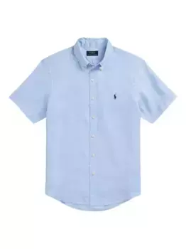 Льняная рубашка POLO RALPH LAUREN, синий