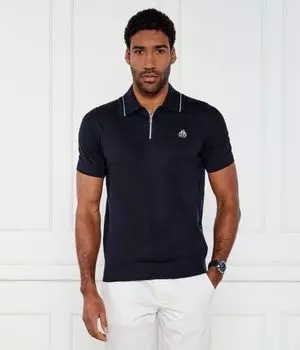 Льняная рубашка поло Regular fit Moose Knuckles, синий