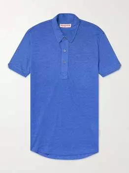 Льняная рубашка-поло Sebastian ORLEBAR BROWN, синий