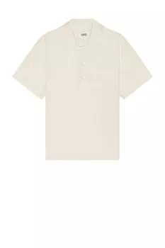 Льняная рубашка-поло Жирона Oas, кремовый