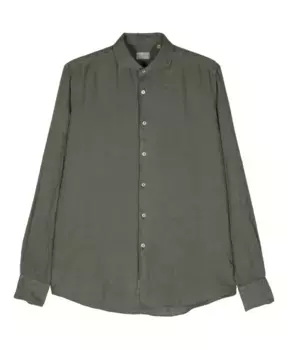 Льняная рубашка производства Италии. Xacus, зеленый