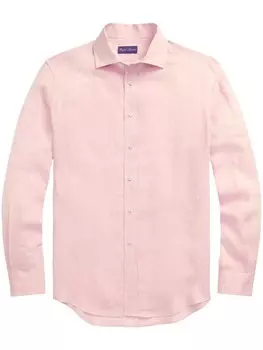 Льняная рубашка Ralph Lauren Purple Label, розовый