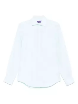 Льняная рубашка Ralph Lauren Purple Label, зеленый