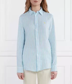 Льняная рубашка Relaxed fit Polo Ralph Lauren, синий