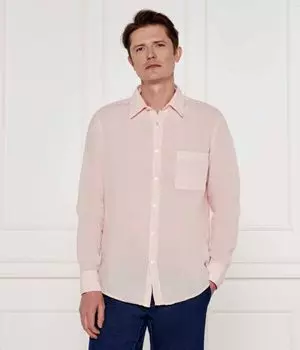 Льняная рубашка relegant_6 Regular fit Boss Orange, коричневый