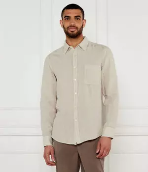 Льняная рубашка relegant_6 Regular fit Boss Orange, желтый