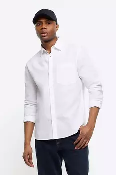 Льняная рубашка River Island, белый