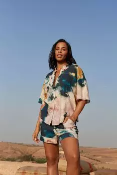 Льняная рубашка Rochelle Next, синий