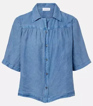 Льняная рубашка Rowan Velvet, Indigo
