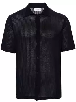 Льняная рубашка рыхлой вязки Ballantyne, синий