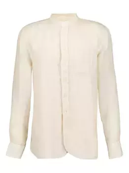 Льняная рубашка с длинными рукавами 120% Lino, нейтральный