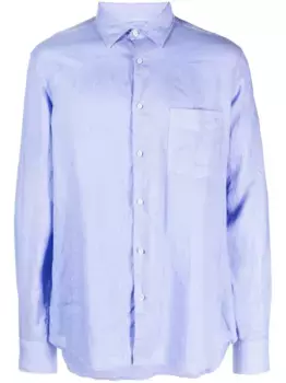 Льняная рубашка с длинными рукавами ASPESI, фиолетовый