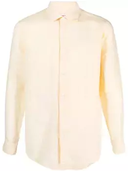 Льняная рубашка с длинными рукавами Orlebar Brown, желтый