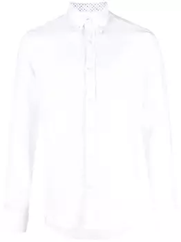 Льняная рубашка с длинными рукавами Paul & Shark, белый