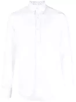 Льняная рубашка с длинными рукавами Paul & Shark, белый