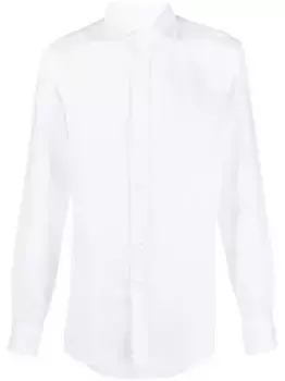 Льняная рубашка с длинными рукавами Ralph Lauren Purple Label, белый