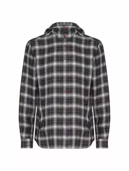 Льняная рубашка с капюшоном Kiton