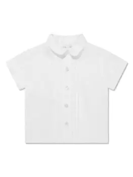 Льняная рубашка с короткими рукавами Patachou, белый