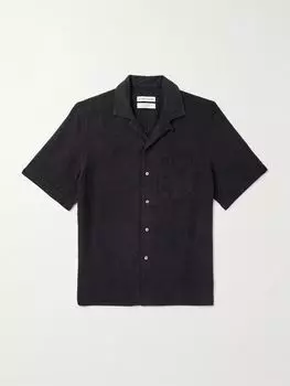 Льняная рубашка с отложным воротником A KIND OF GUISE, черный