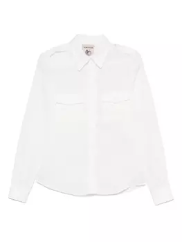 Льняная рубашка Semicouture, белый