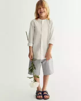 Льняная рубашка Sfera, белый